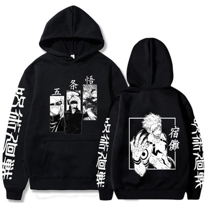 Character Print Sweatshirt – Graphic Design, Manga Style Eden of Clothes 