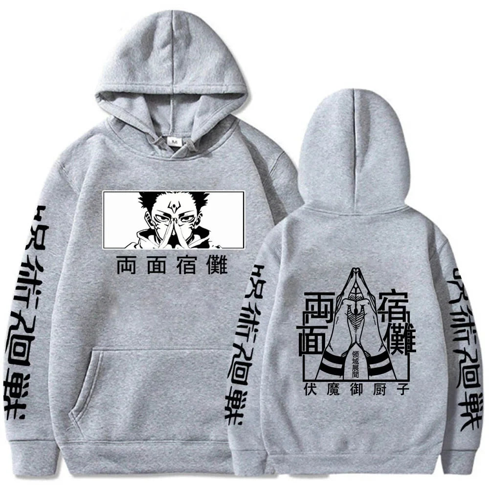 Character Print Sweatshirt – Graphic Design, Manga Style Eden of Clothes 