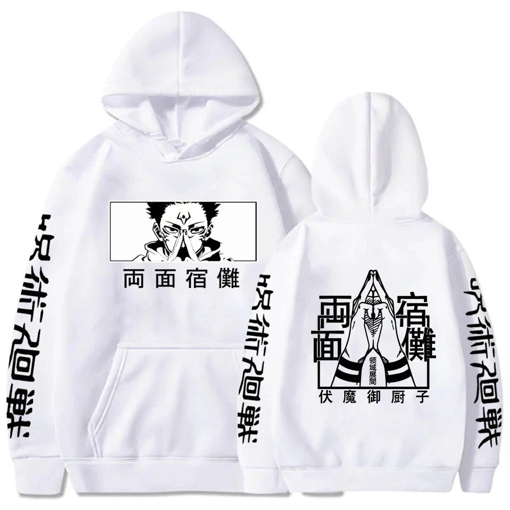 Character Print Sweatshirt – Graphic Design, Manga Style Eden of Clothes 