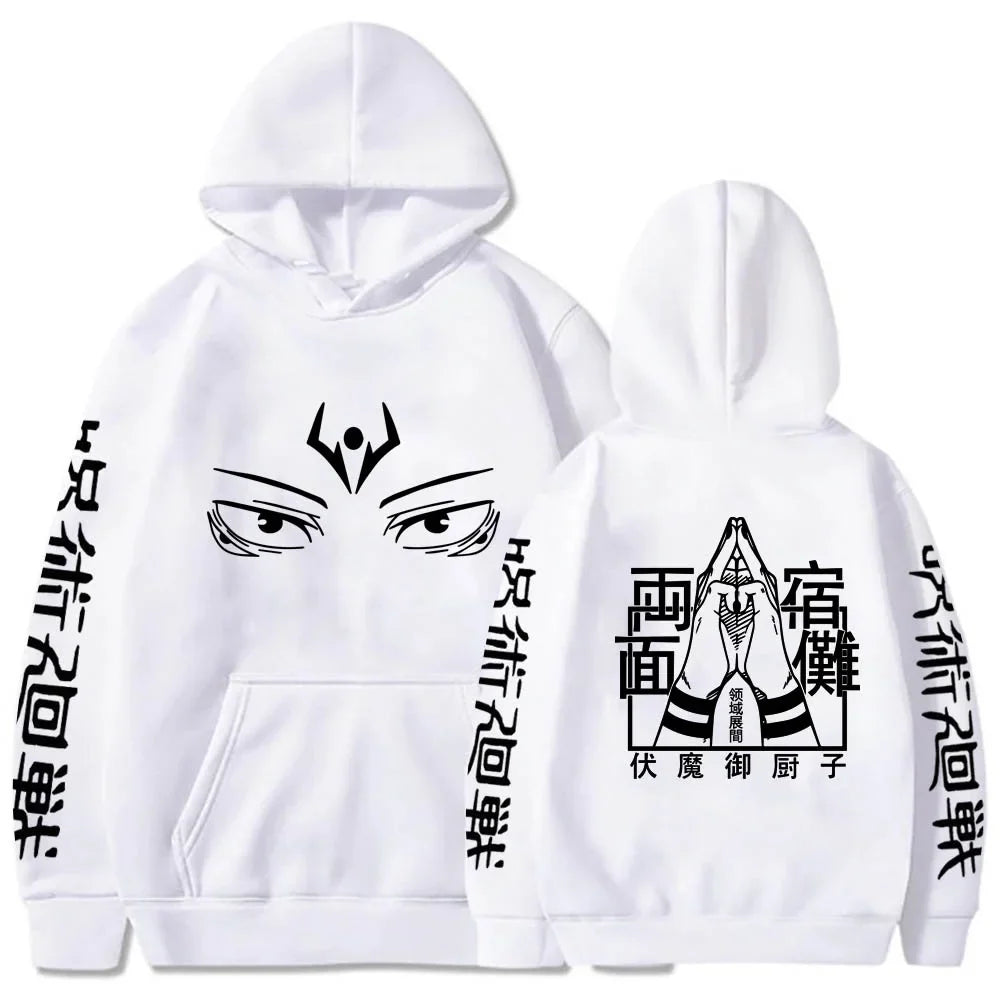 Character Print Sweatshirt – Graphic Design, Manga Style Eden of Clothes 