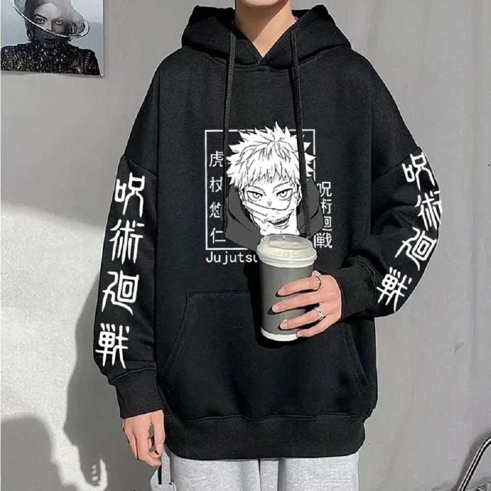 Character Print Sweatshirt – Graphic Design, Manga Style Eden of Clothes 