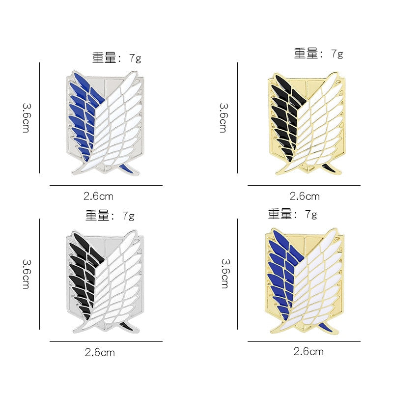 Enamel Pin – Character Design, Attack on Titan Eden of Clothes 