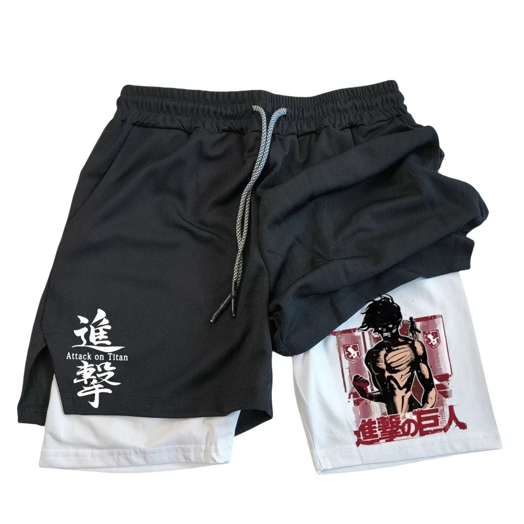 Gym Shorts – Training Wear, Attack on Titan Eden of Clothes 