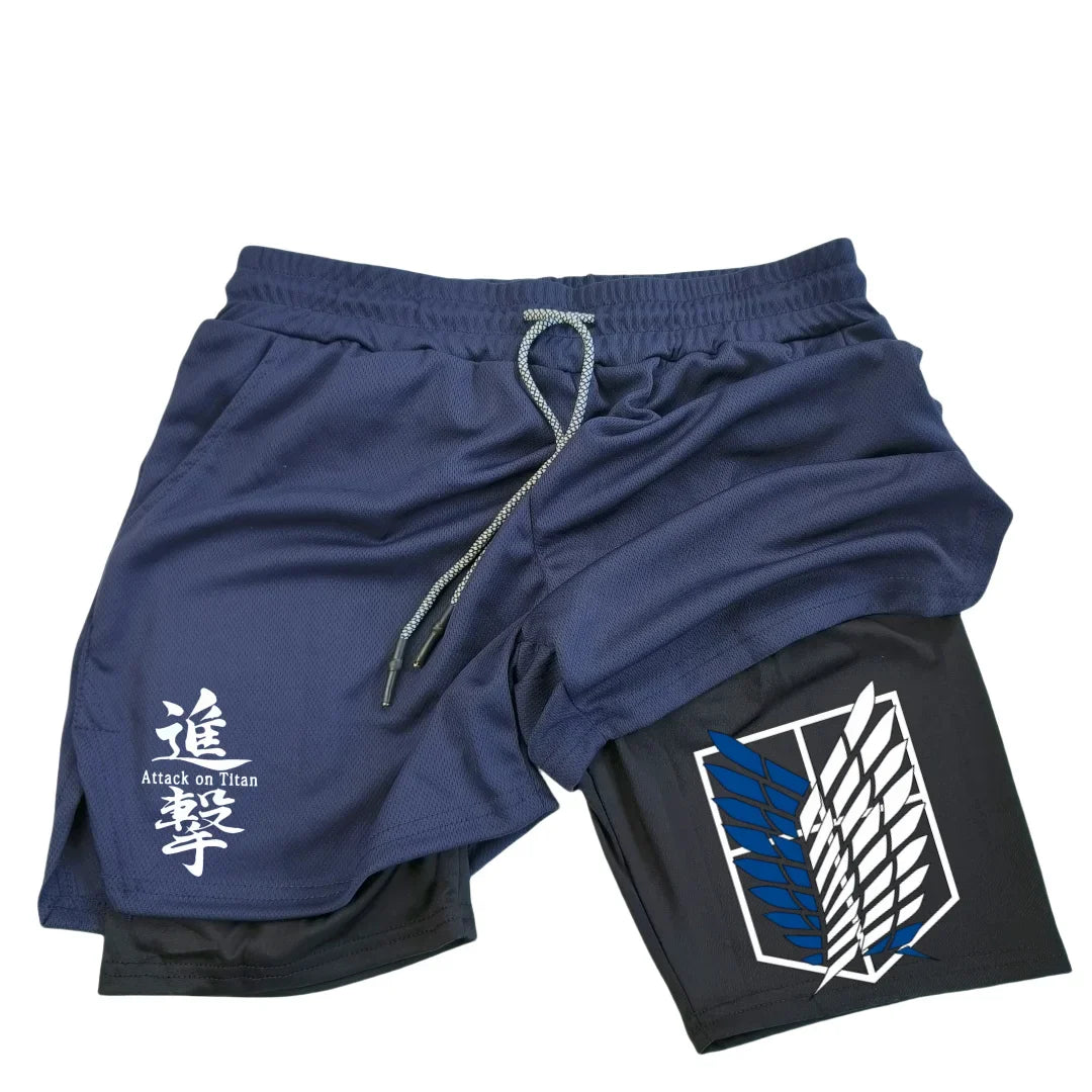 Gym Shorts – Training Wear, Attack on Titan Eden of Clothes 