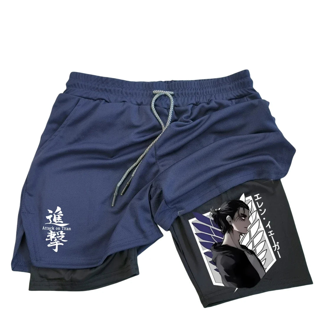 Gym Shorts – Training Wear, Attack on Titan Eden of Clothes 