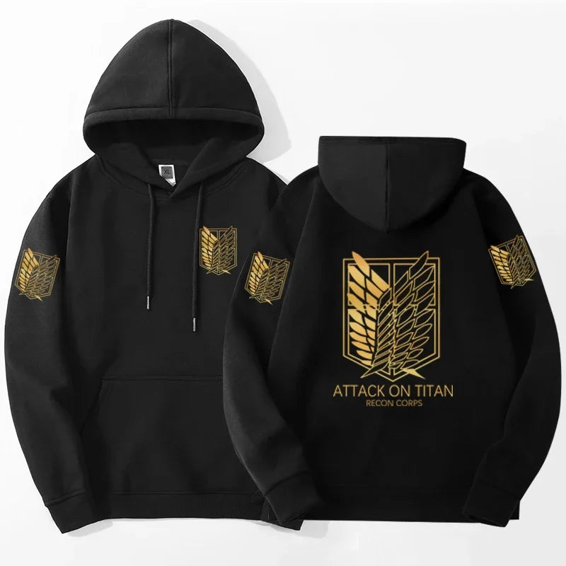 Printed Hoodie – Titan Design, Attack on Titan Eden of Clothes 