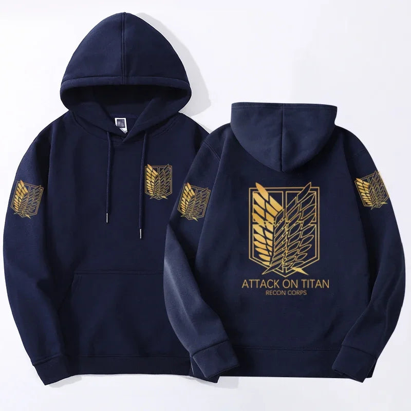 Printed Hoodie – Titan Design, Attack on Titan Eden of Clothes 