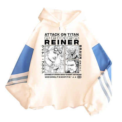 Reiner Braun Hoodie – Unisex, Titan Form, Attack on Titan (AoT) Eden of Clothes 
