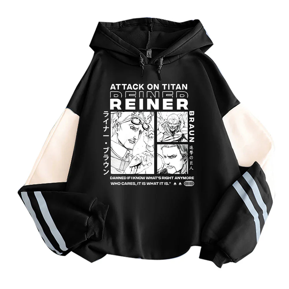 Reiner Braun Hoodie – Unisex, Titan Form, Attack on Titan (AoT) Eden of Clothes 