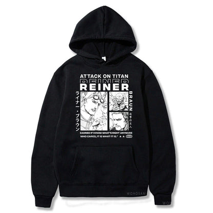 Reiner Braun Hoodie – Unisex, Titan Form, Attack on Titan (AoT) Eden of Clothes 