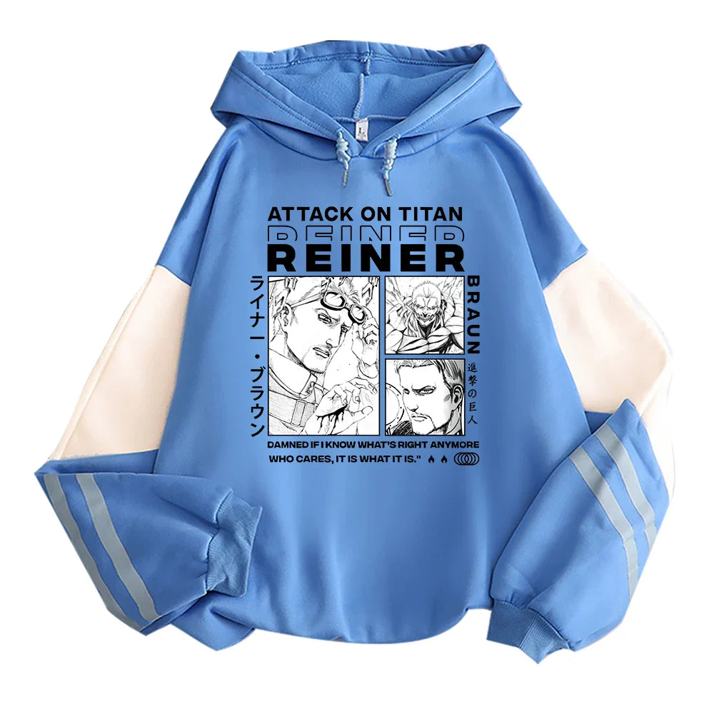 Reiner Braun Hoodie – Unisex, Titan Form, Attack on Titan (AoT) Eden of Clothes 