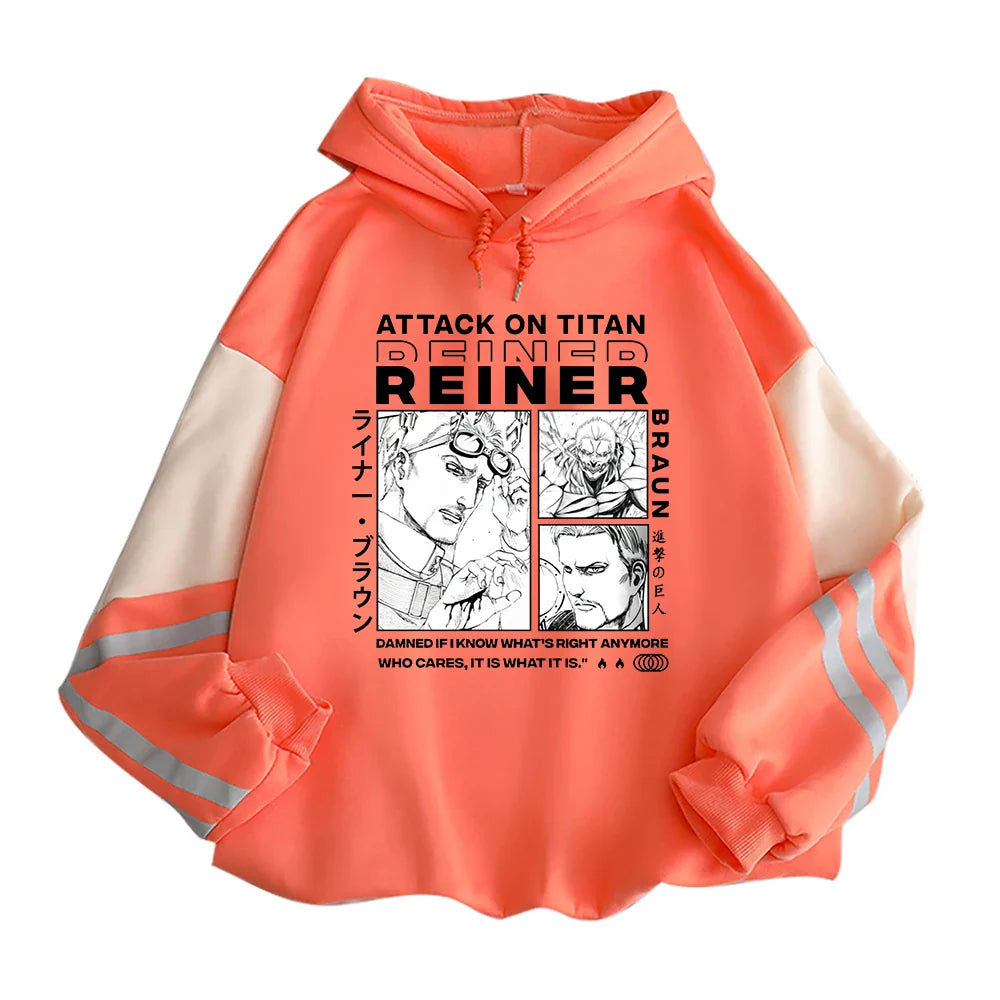 Reiner Braun Hoodie – Unisex, Titan Form, Attack on Titan (AoT) Eden of Clothes 