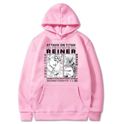 Reiner Braun Hoodie – Unisex, Titan Form, Attack on Titan (AoT) Eden of Clothes 