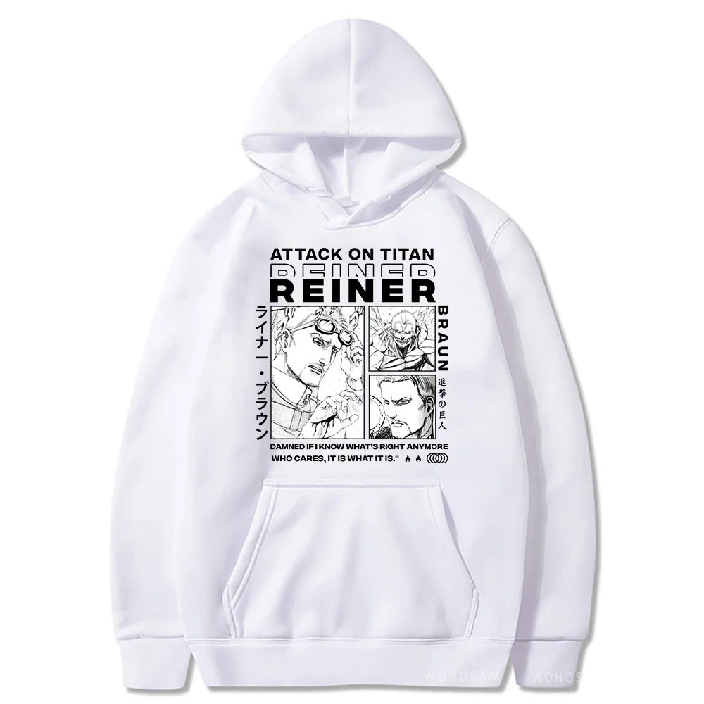 Reiner Braun Hoodie – Unisex, Titan Form, Attack on Titan (AoT) Eden of Clothes 