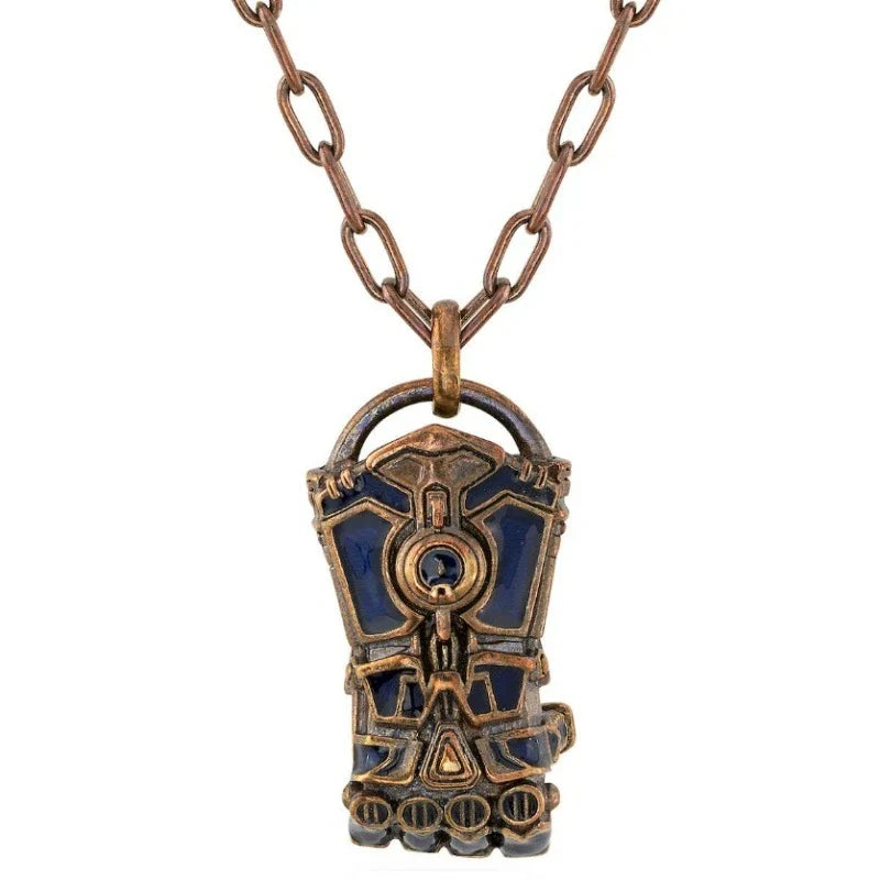 Arcane Jinx Vi Boxing Gloves Pendant Necklace Vintage Game Personality Pendant Choker Adult Copper Fashion Jewelry