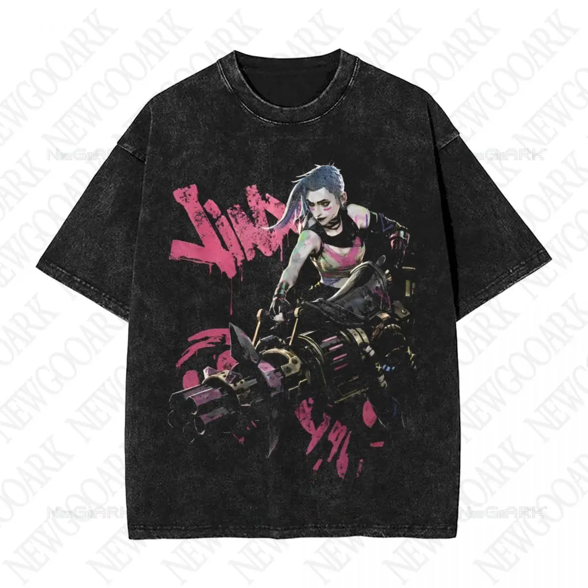 Arcane Vi Washed T Shirts Streetwear Hip Hop Novelty T-Shirt Tee Shirt Men Women Cotton Street Graphic Printed - 20