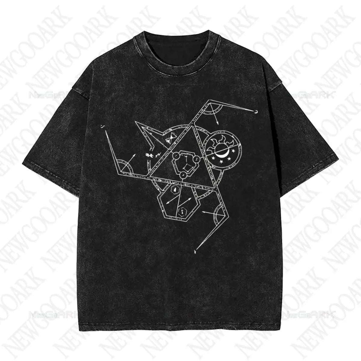 Arcane Vi Washed T Shirts Streetwear Hip Hop Novelty T-Shirt Tee Shirt Men Women Cotton Street Graphic Printed - 19