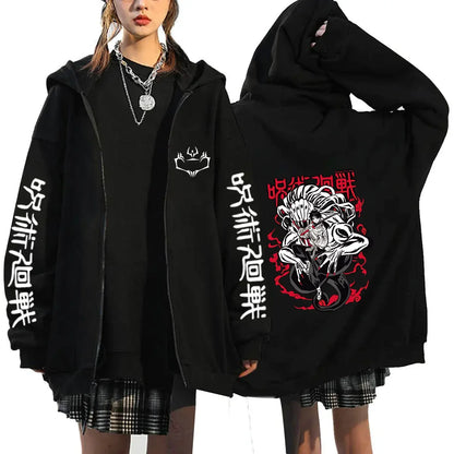 Autumn Anime Zip Up Jacket - Design 5 / S - Hoodie