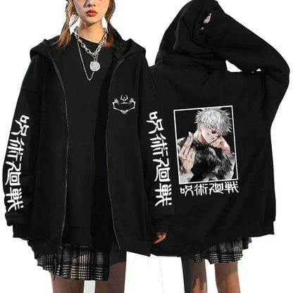 Autumn Anime Zip Up Jacket - Design 7 / S - Hoodie