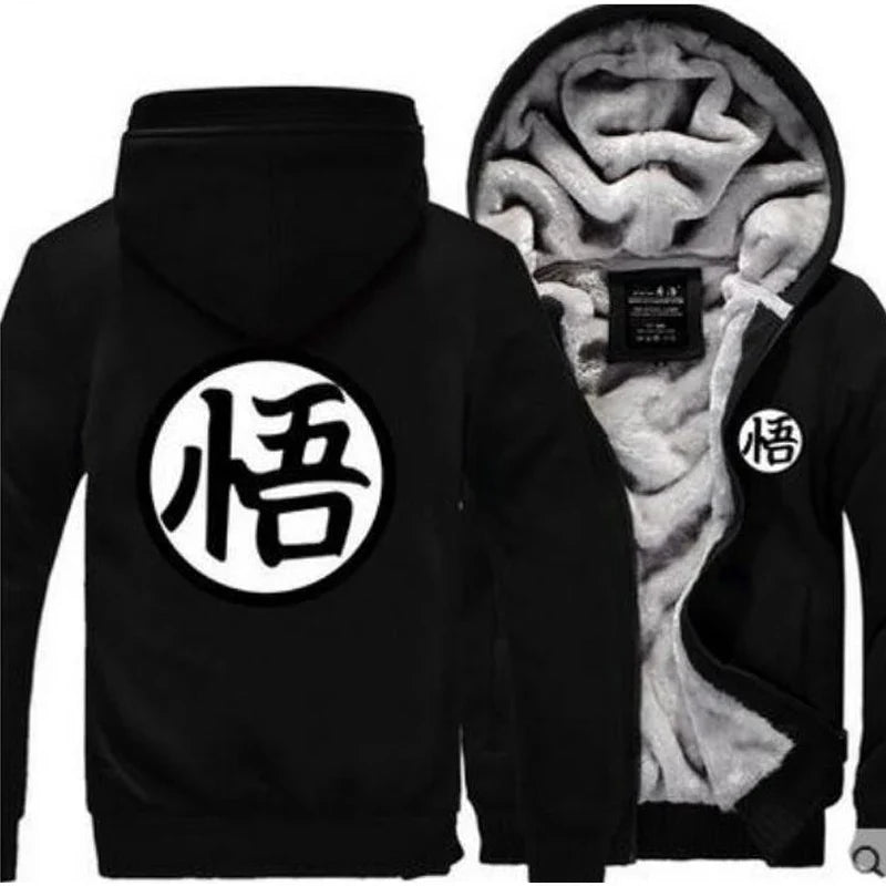 Autumn Winter Anime Jackets - black / 5XL - Jacket