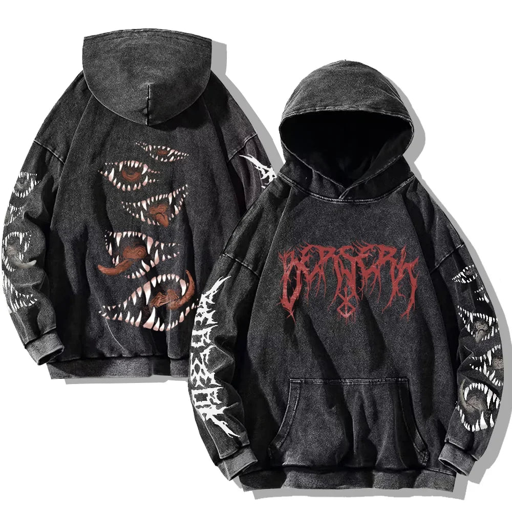 Berserker Oversized Washed Hoodie Eden of Clothes 