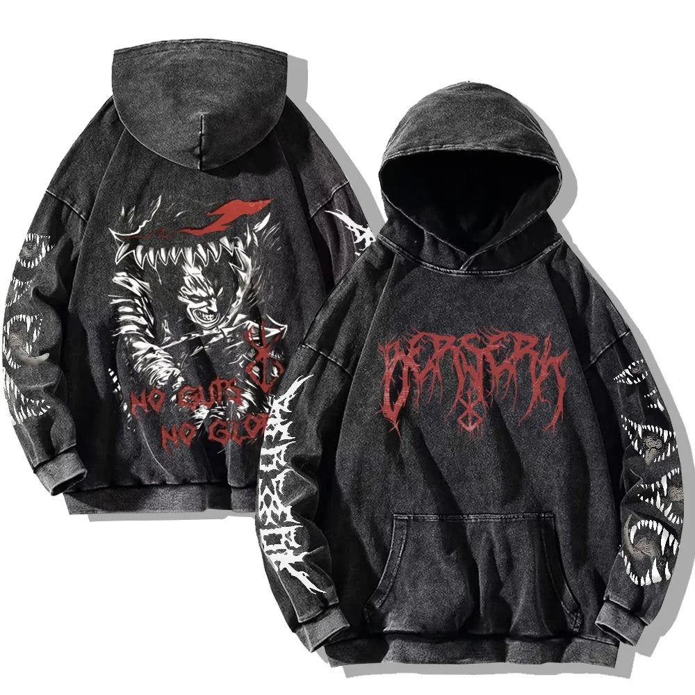 Berserker Oversized Washed Hoodie Eden of Clothes 