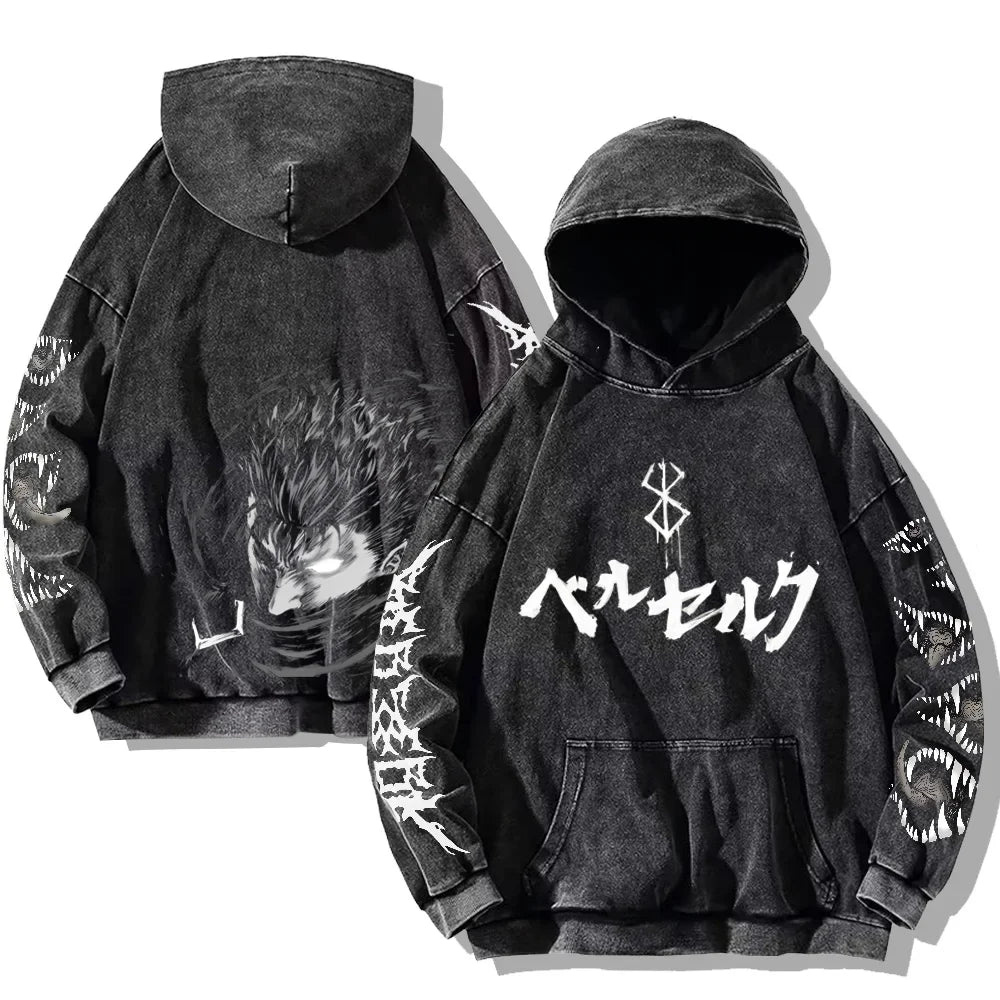 Berserker Oversized Washed Hoodie Eden of Clothes 