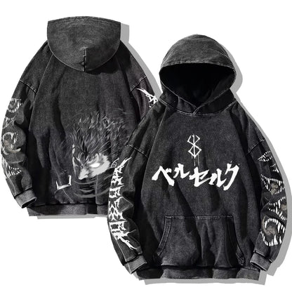 Berserker Oversized Washed Hoodie Eden of Clothes 