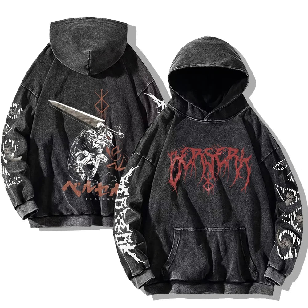 Berserker Oversized Washed Hoodie Eden of Clothes 