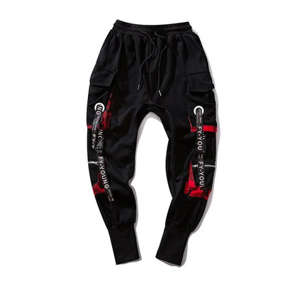 Black Anime Joggers Trousers Eden of Clothes 