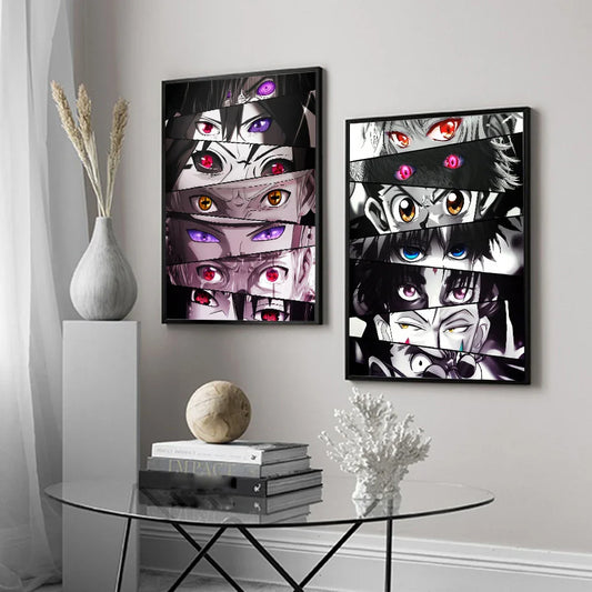 Cartoon Anime Eye Posters - Accessory