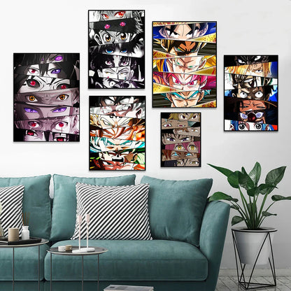 Cartoon Anime Eye Posters - Accessory