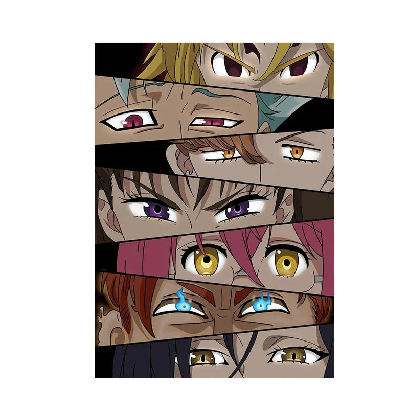 Cartoon Anime Eye Posters - Design 3 / 20X30Cm No Frame - Accessory