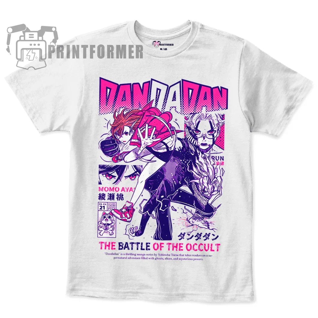 Dandadan Okarun T-shirt Okarun Momo Ayase Gift Exclusive Shirt All Size 100 Cotton