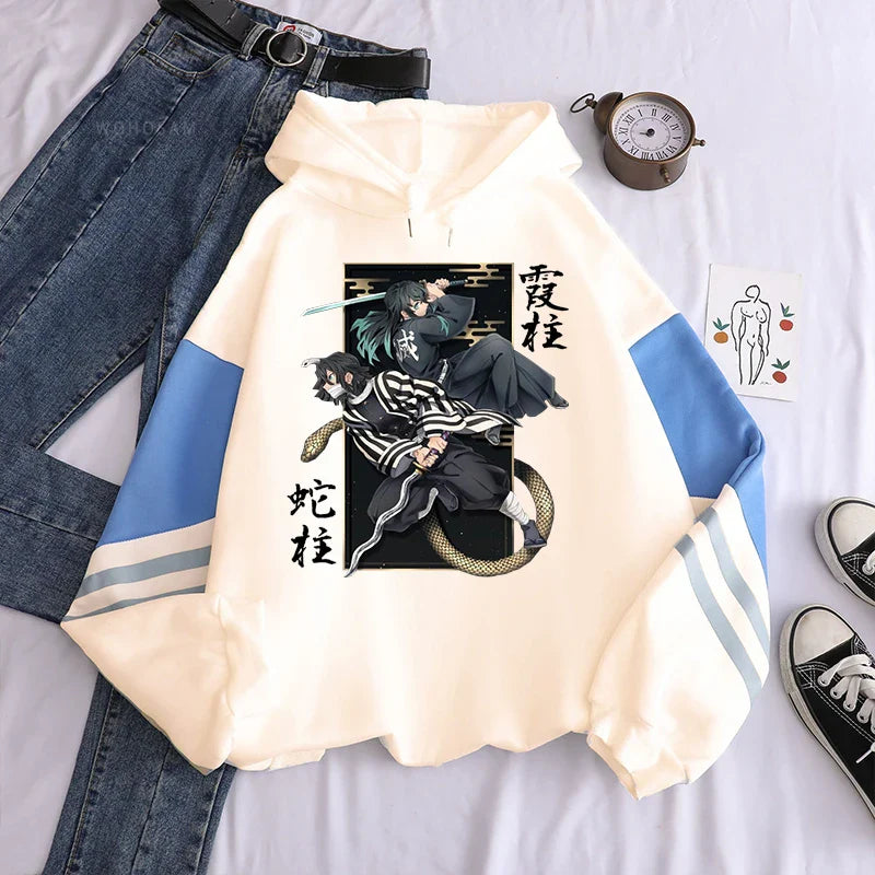Demon Slayer Iguro Obanai And Tokitou Muichirou Hoodie Eden of Clothes 