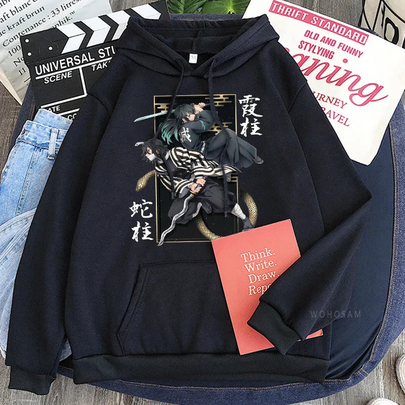 Demon Slayer Iguro Obanai And Tokitou Muichirou Hoodie Eden of Clothes 
