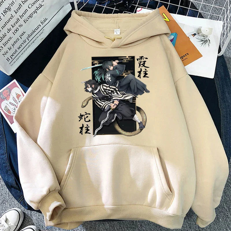 Demon Slayer Iguro Obanai And Tokitou Muichirou Hoodie Eden of Clothes 