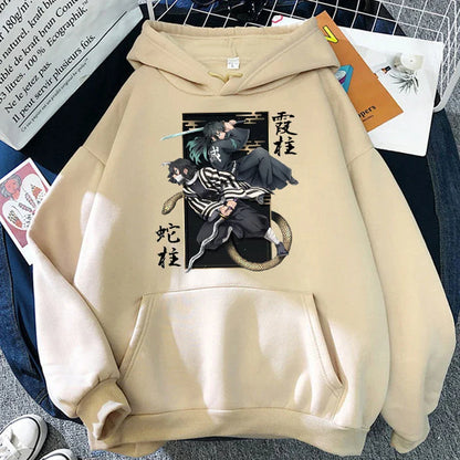 Demon Slayer Iguro Obanai And Tokitou Muichirou Hoodie Eden of Clothes 