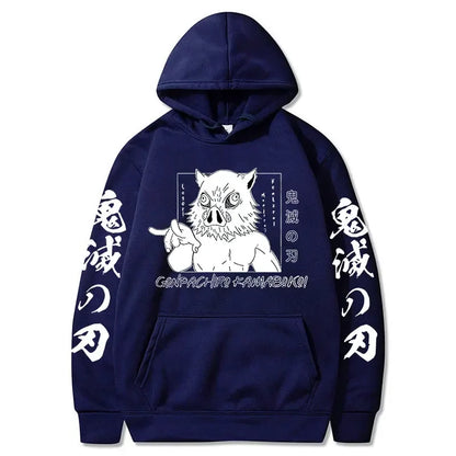 Inosuke Hoodie – Comfortable Fit, Demon Slayer Eden of Clothes 