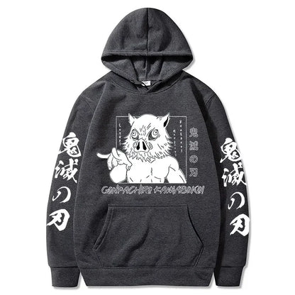 Inosuke Hoodie – Comfortable Fit, Demon Slayer Eden of Clothes 