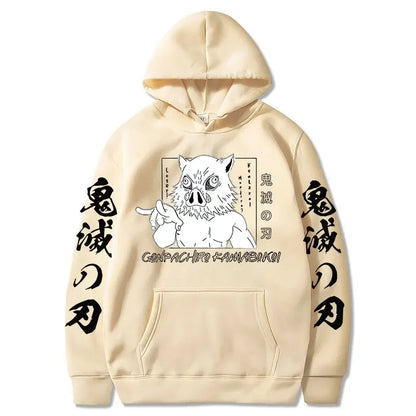 Inosuke Hoodie – Comfortable Fit, Demon Slayer Eden of Clothes 