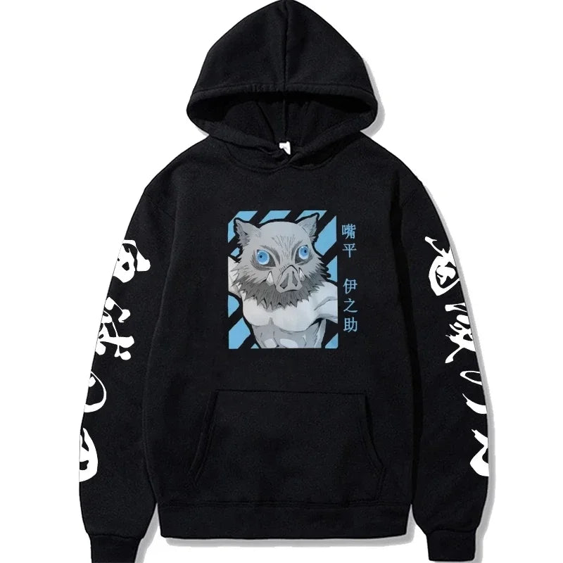 Inosuke Hoodie – Comfortable Fit, Demon Slayer Eden of Clothes 