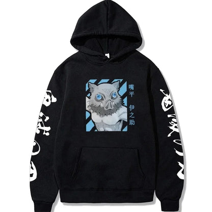 Inosuke Hoodie – Comfortable Fit, Demon Slayer Eden of Clothes 