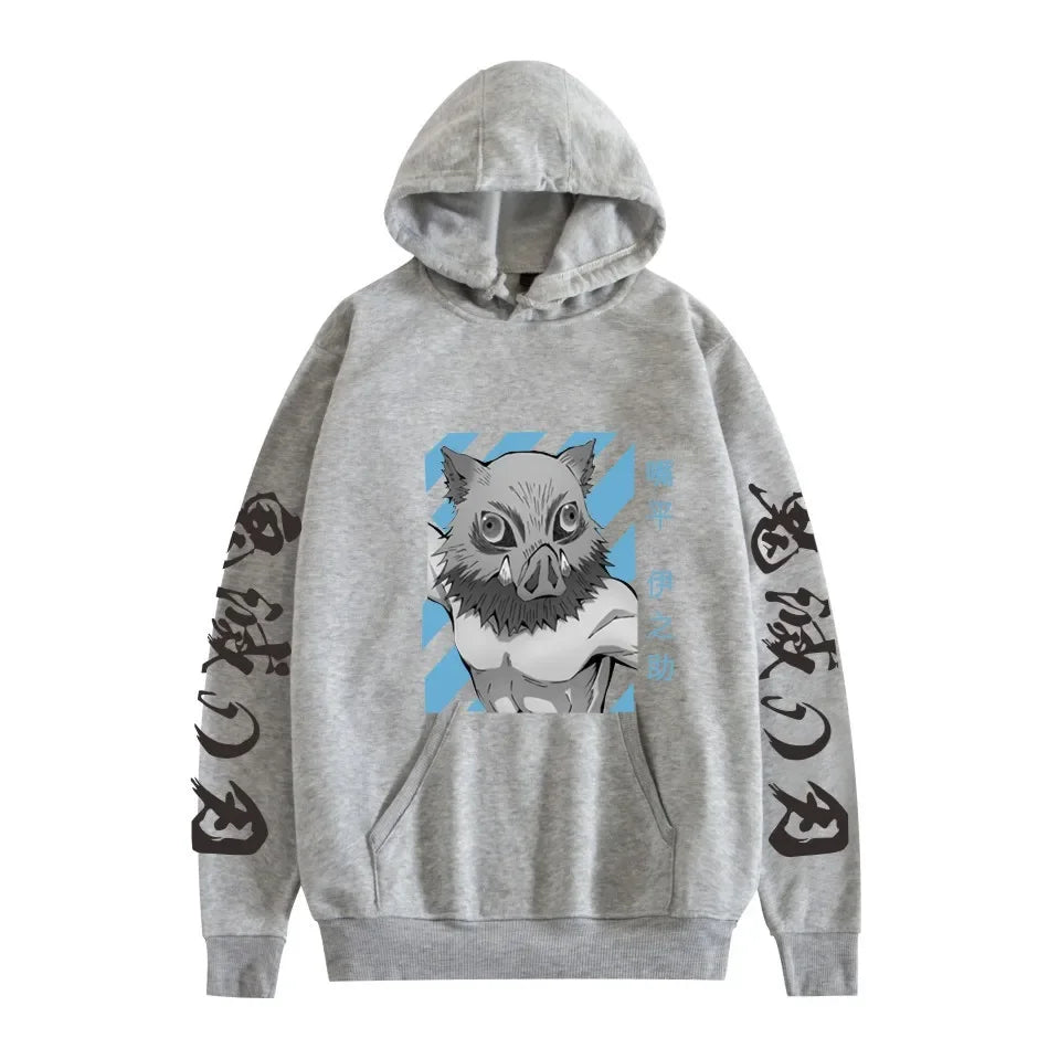 Inosuke Hoodie – Comfortable Fit, Demon Slayer Eden of Clothes 