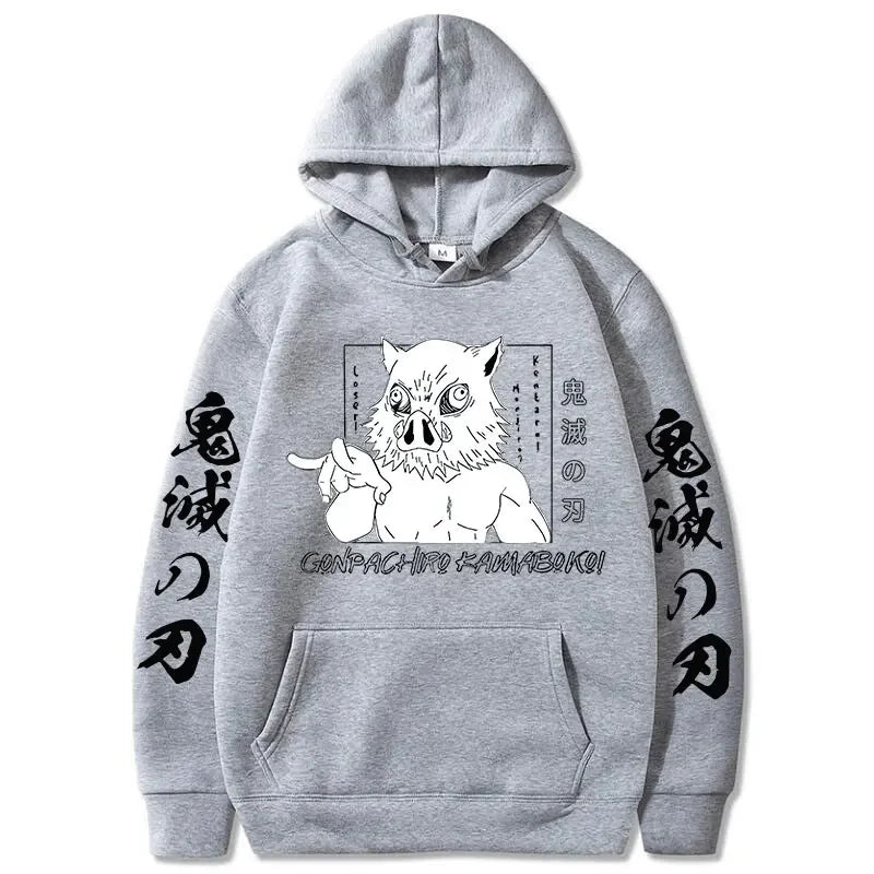 Inosuke Hoodie – Comfortable Fit, Demon Slayer Eden of Clothes 