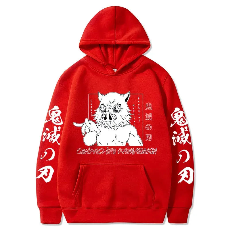 Inosuke Hoodie – Comfortable Fit, Demon Slayer Eden of Clothes 