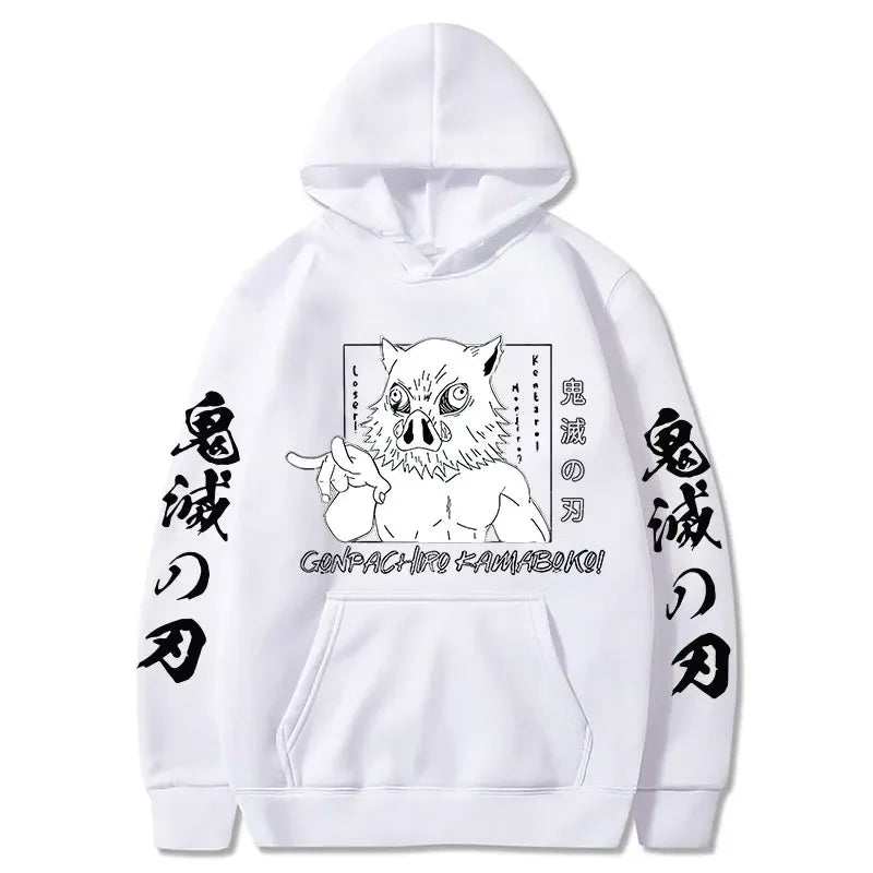 Inosuke Hoodie – Comfortable Fit, Demon Slayer Eden of Clothes 