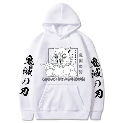 Inosuke Hoodie – Comfortable Fit, Demon Slayer Eden of Clothes 