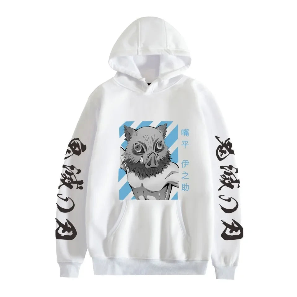 Inosuke Hoodie – Comfortable Fit, Demon Slayer Eden of Clothes 