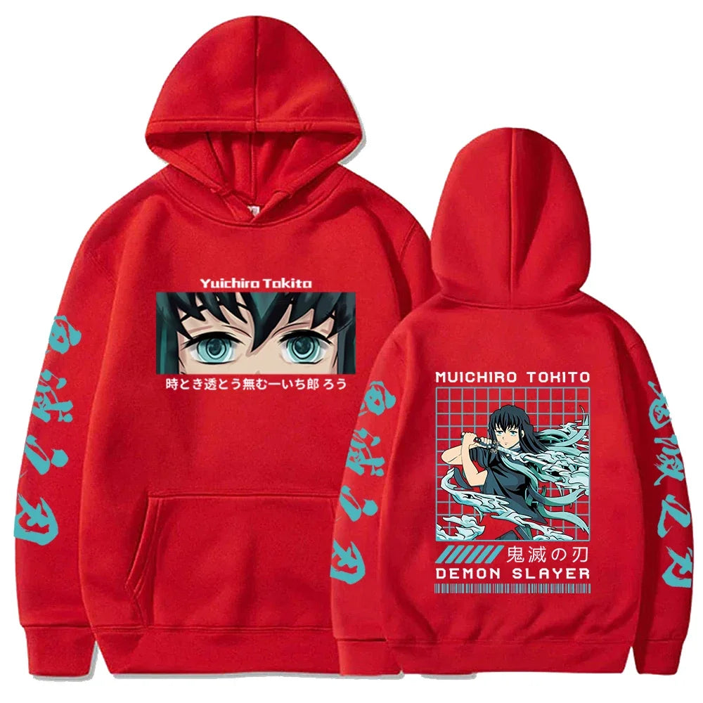 Muichiro Hoodie – Anime Style, Demon Slayer Unisex 